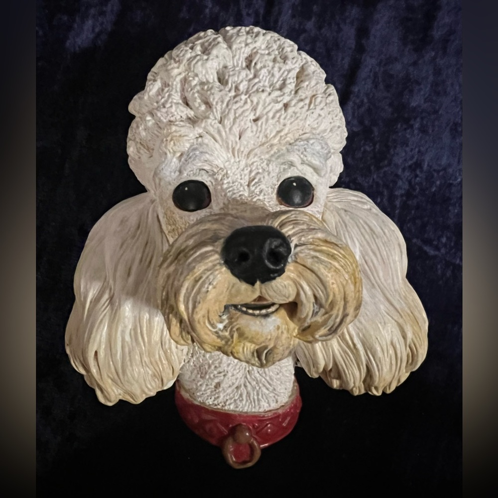 Bossons Chalkware Poodle Wall Plaque